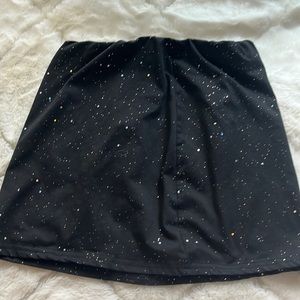 Black sparkly skirt